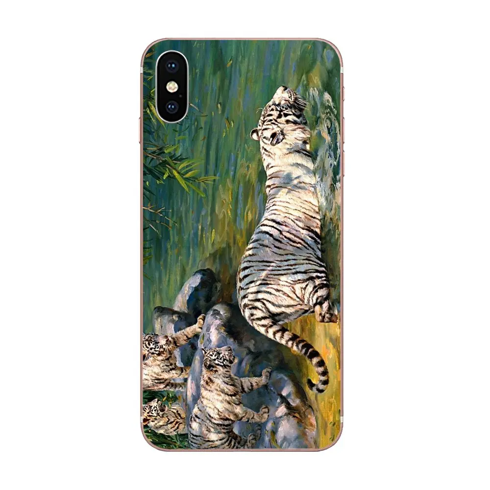 Для Huawei Nova 2 V20 Y3II Y5 Y5II Y6 Y6II Y7 Y9 G8 G9 GR3 GR5 GX8 Prime 2018 2019 рисунок ТПУ белый тигр окрашенные