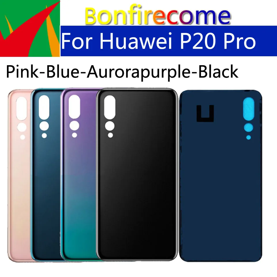 10 шт./партия Задняя стеклянная крышка батарейного отсека для Huawei P20 Pro P20Pro CLT L04 L09