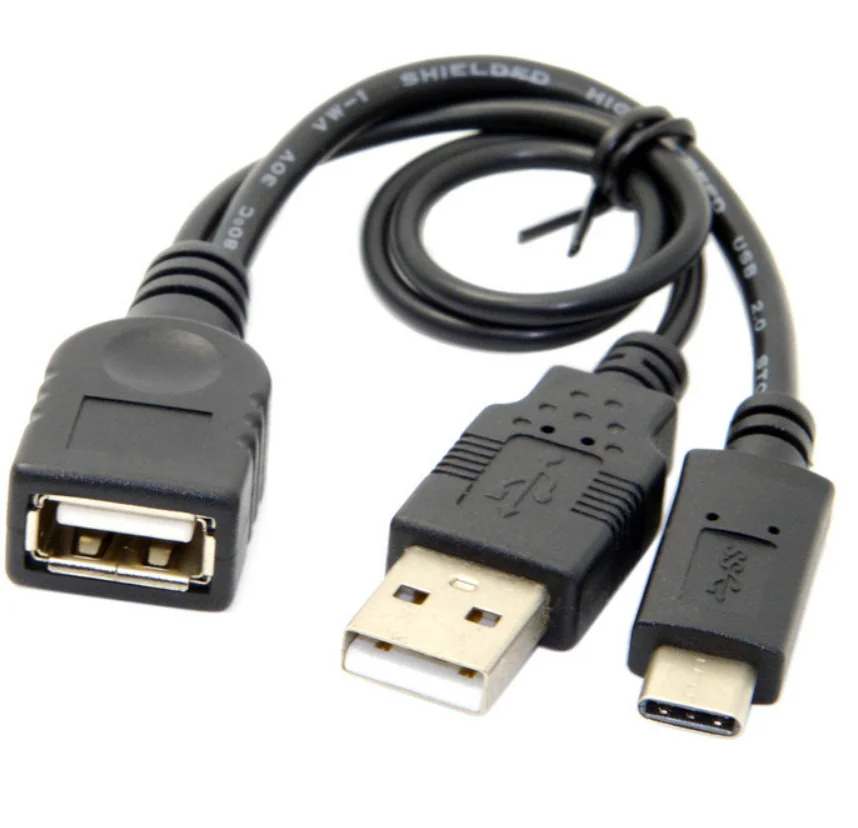 USB C OTG адаптер кабель для Samsung S10 + Xiaomi Mi 9 Android MacBook мышь геймпад планшетный ПК Type