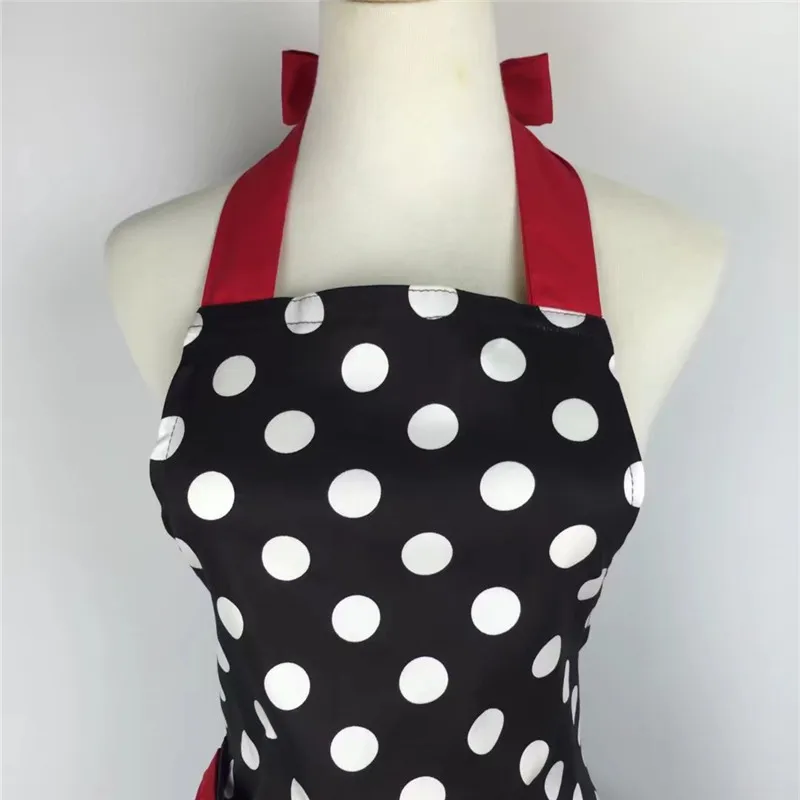 Хлопковый фартук в горошек кухонный Рабочий Фартук для официанта магазина