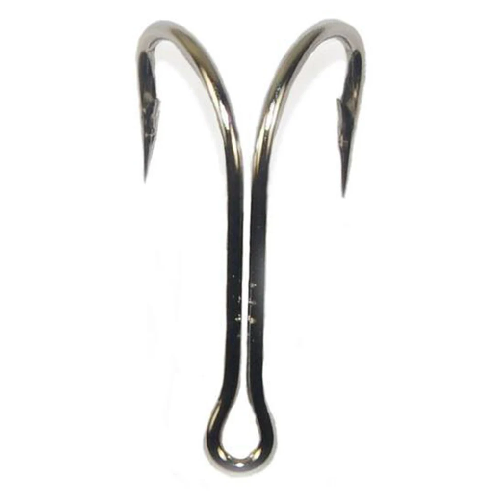 50 шт./упак. рыболовная сталь легкий двойной рыболовный крючок держатель для