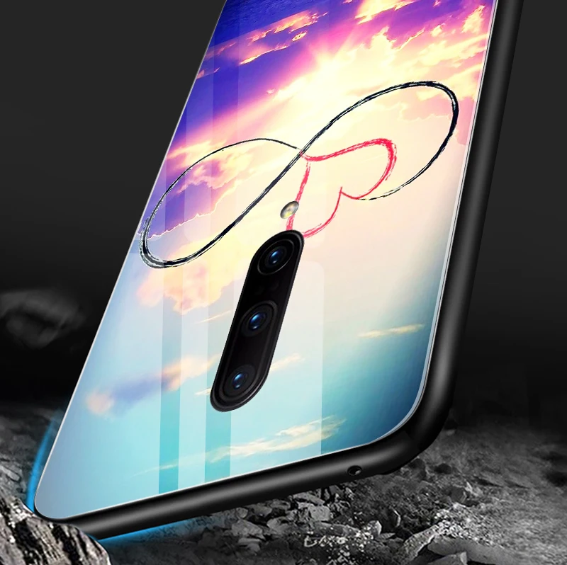 Чехол из закаленного стекла для Samsung Galaxy S8 S9 S10 Plus, чехол для телефона OnePlus 3 3T 5 5T 6 6T 7 7 Pro, ударопрочный жесткий чехол из ТПУ