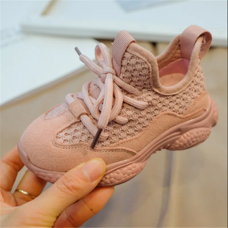 

2021 New Spring/Autumn Children Shoes Unisex Toddler Boys Girls Sneaker Mesh Breathable Fashion Casual Kids Shoes Customize Logo