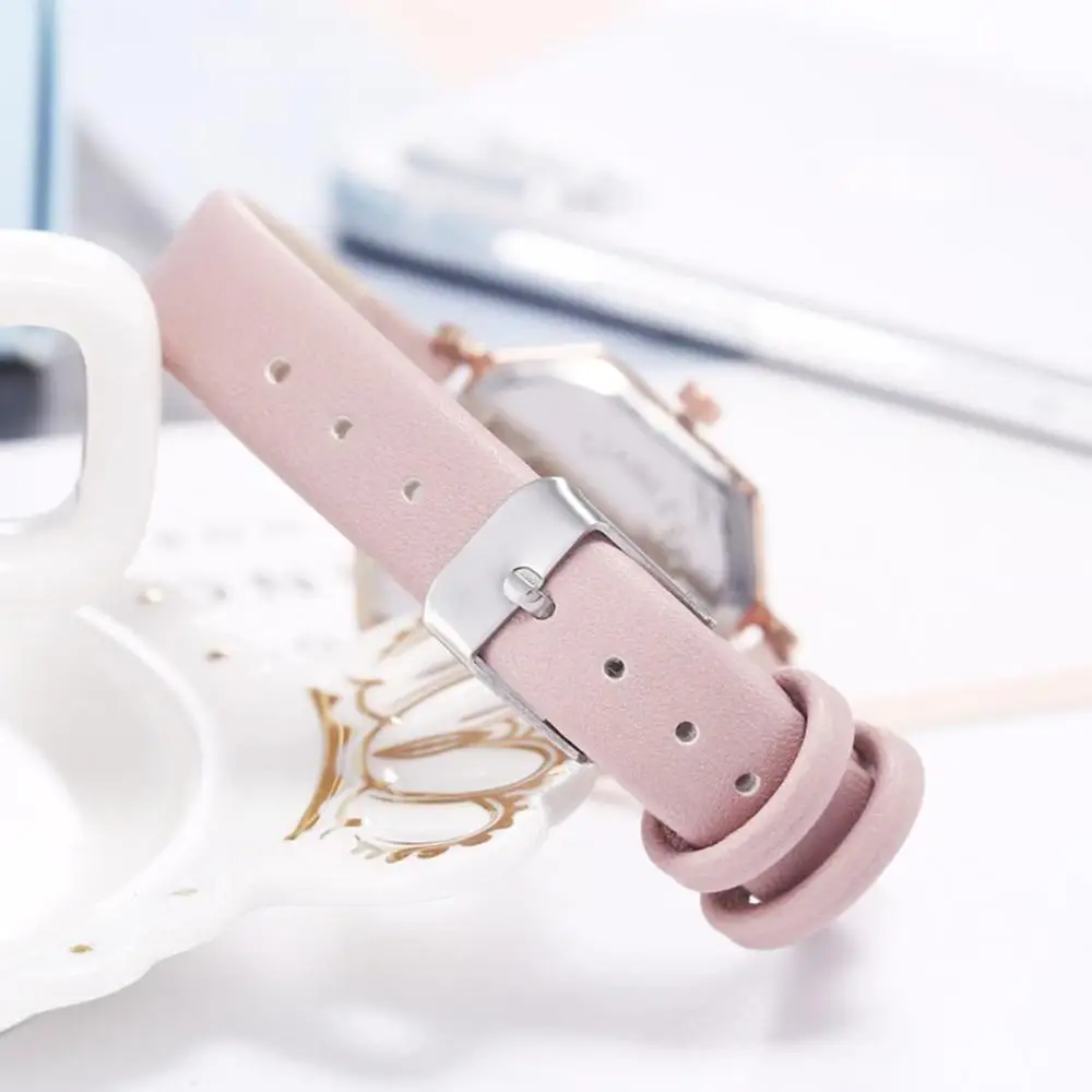 Горячая Распродажа женские квадратные часы креативные Модные Простые кварцевые