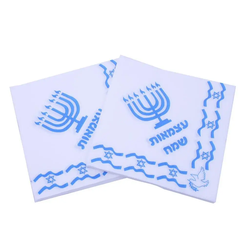 

Arab Ramadan Napkin Color Printing Facial Tissue Blue Candle Muslim Islam Juda Church Utensils