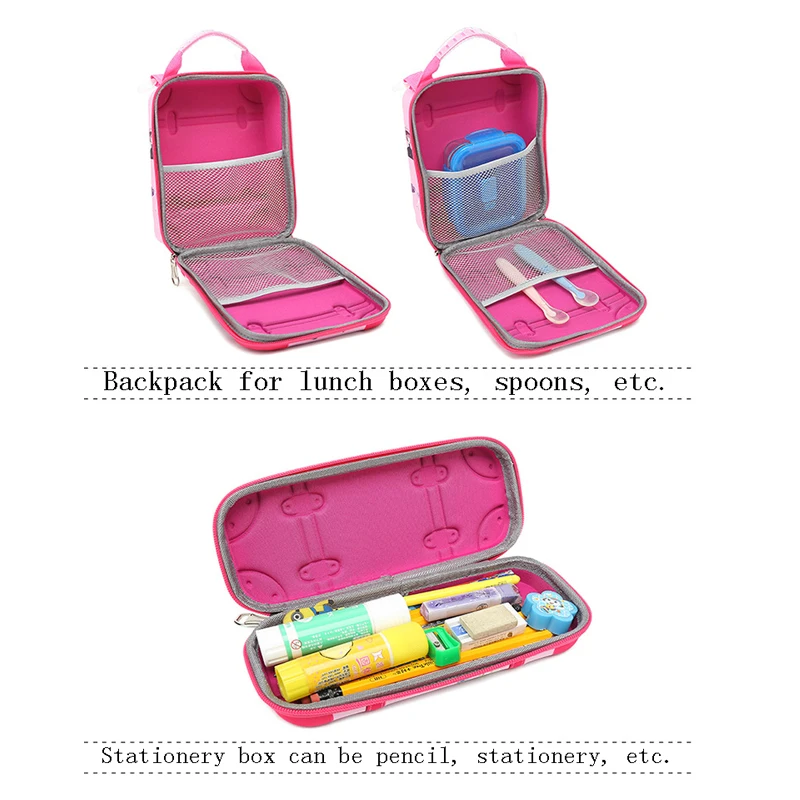 Новинка 2019 Детская сумка на колесиках с 3D рисунком детский рюкзак для девочек