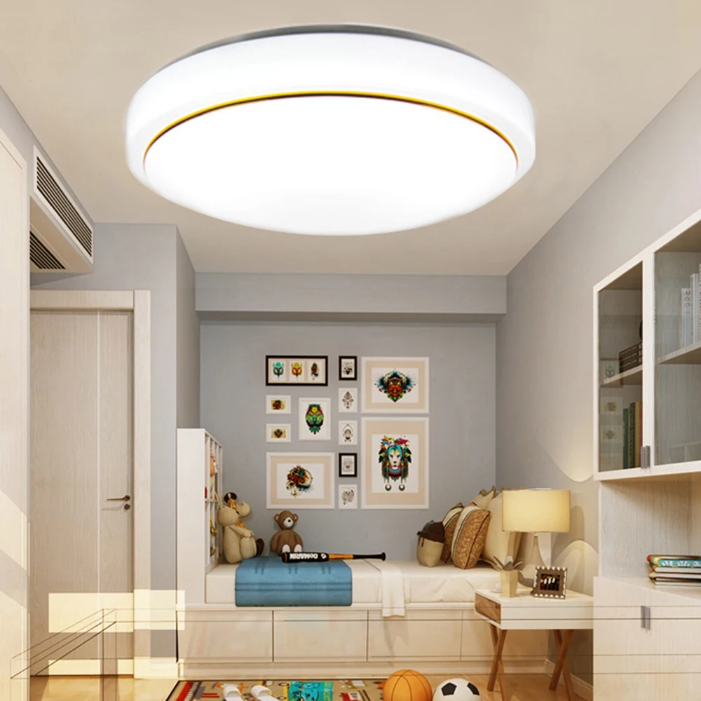 

VIPMOON Surface Mounted 220V 12/18/24/48W White/Cool White/Warm/Neutral Round LED Ceiling Light For living Room Bedroom Corridor