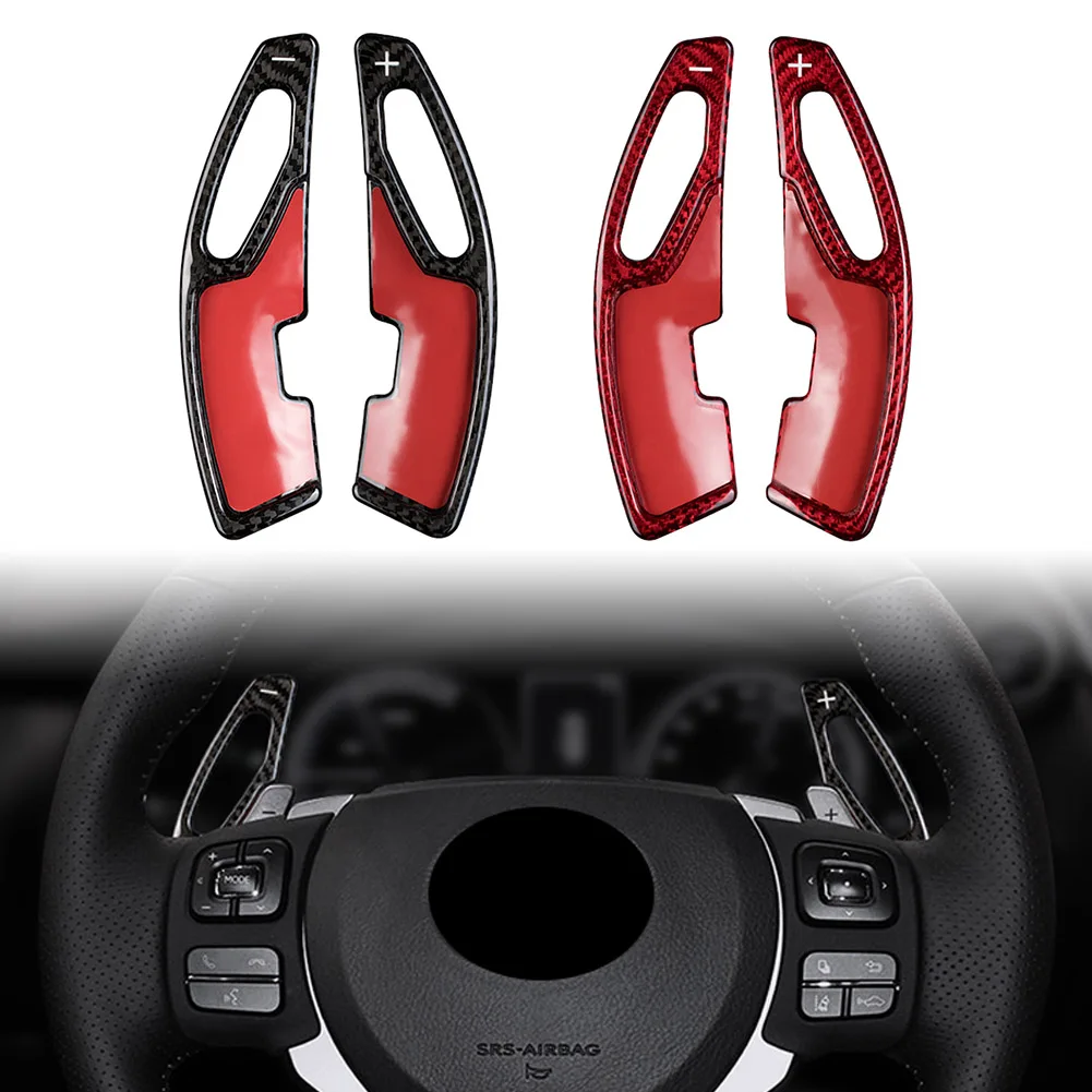 

Real Carbon Fiber Car Steering Wheel Shift Paddle Shifter Extension For LEXUS IS NX RX GS Series GS250 ES250 RX250
