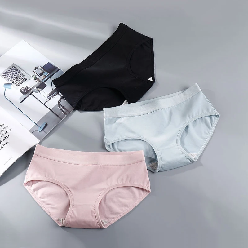 Трусы женские хлопковые 3 шт./лот мягкие | Женская одежда