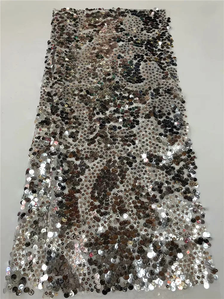 Новинка 3D французское кружево фиолетовая блестящая ткань 5 ярдов/партия новейший