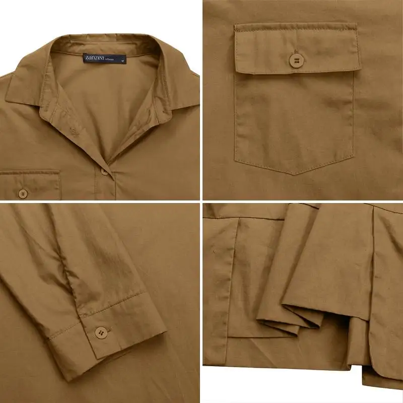 

2021 Asymmetrical Coat for Women ZANZEA Ladies Belted Windbreaker Autumn Long Sleeve Outwear Plus Size 5XL Casual Solid Overwear