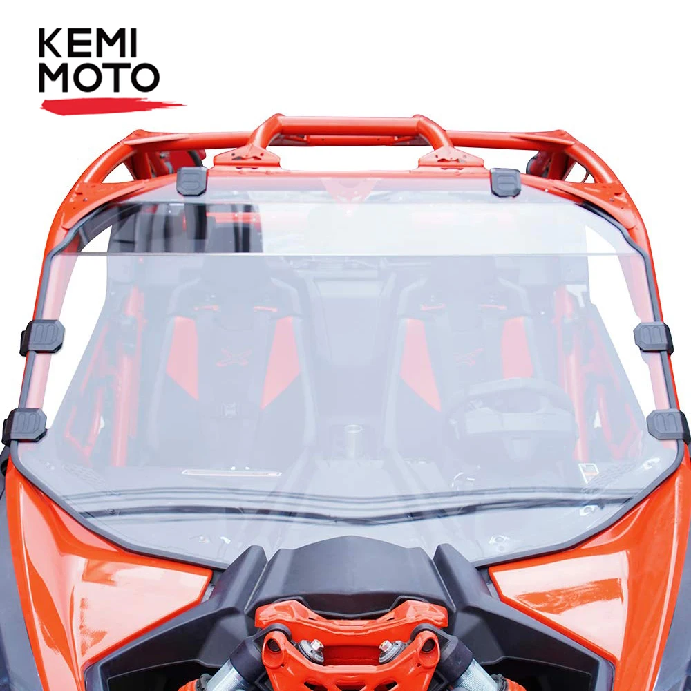 KEMIMOTO лобовое стекло устойчиво к царапинам PMMA полное лобовое стекло для Can-Am Maverick X3 900/Turbo/X RC/X RS/X DS/X MR/MAX 1/4
