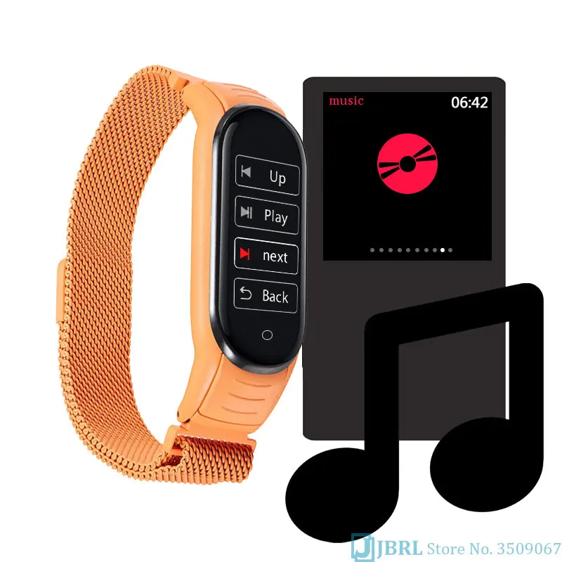 Смарт часы из нержавеющей стали для мужчин и женщин Android IOS Smartwatch Электроника
