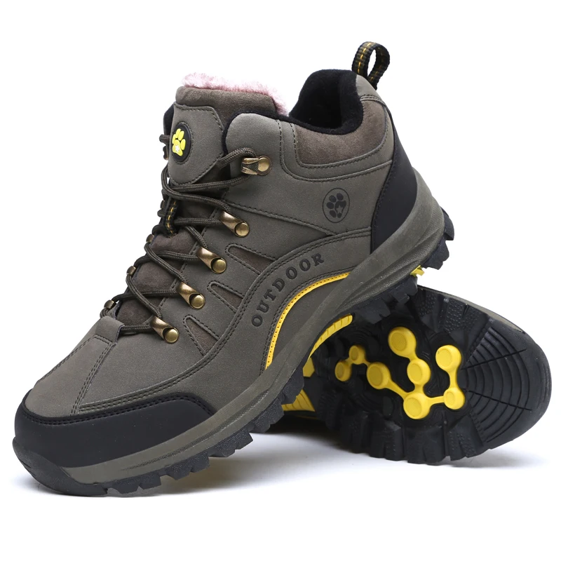 Мужские водонепроницаемые спортивные ботинки для альпинизма Женские флисовые