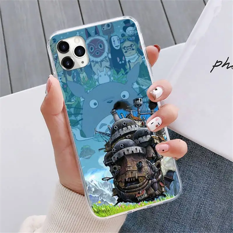 

Anime Howl's Howls Moving Castle Phone Case For iphone 12 5 5s 5c se 6 6s 7 8 plus x xs xr 11 pro max mini