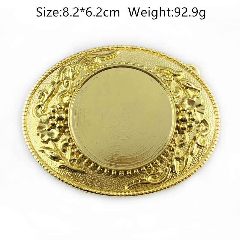 Модная пустая овальная металлическая пряжка для ремня ковбойские деревенские