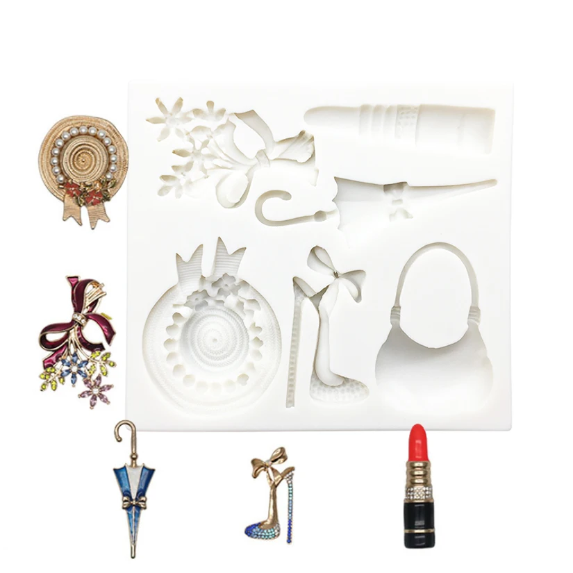 

Lipstick High Heels Silicone Cake Baking Mold Sugarcraft Chocolate Cupcake Resin Tools Fondant Decorating Tools