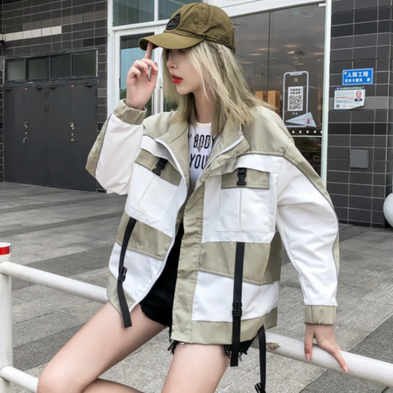 Свободное пальто Женская Осенняя куртка для отдыха Harajuku Casaco Feminino уличная Bts ривердейл пальто и куртки женские