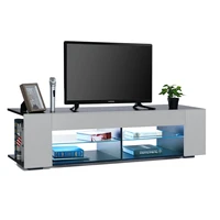 high gloss modern tv stand bookshelves with led light 4 shelf console cabinet home office tv bracket living room furniture