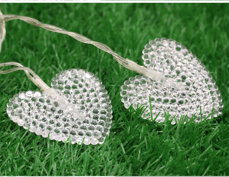 

Chkok LED Curtain Decoration Light Christmas Remote Control Heart Shaped Curtain String INDOOR New Year Party Holiday Chandelier