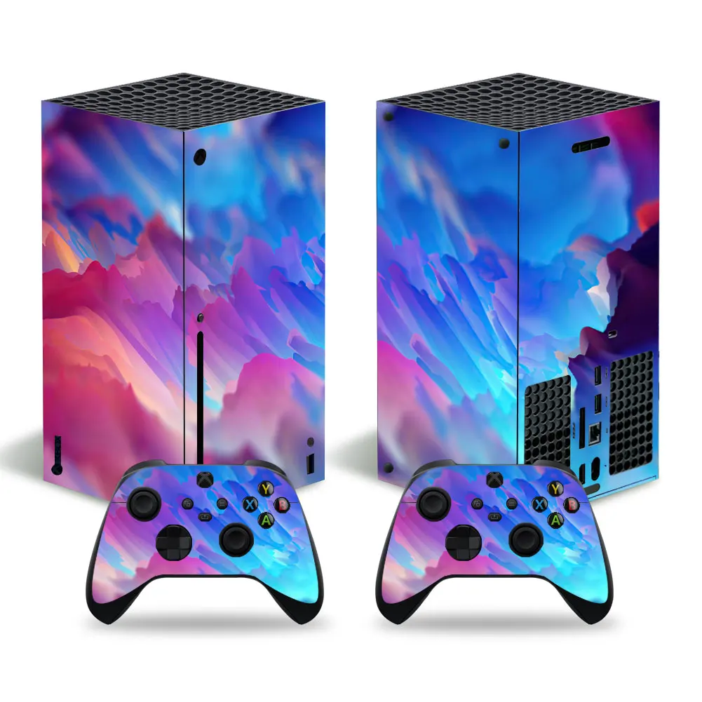 Кожа Стикеры наклейка чехол для Xbox серии X Slim консоли и 2 контроллера кожи