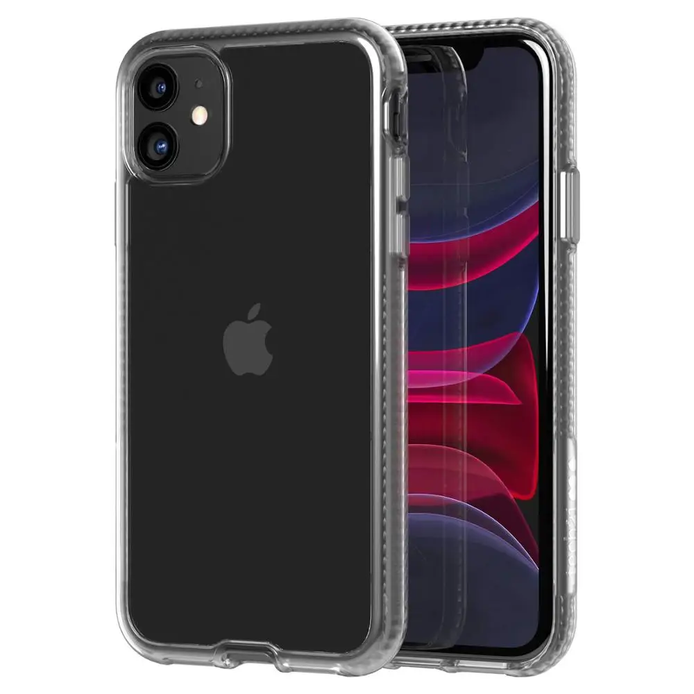 Для iphone 11 чехол чистый прозрачный тонкий кристально чистый анти-микробные свойства защита от падения для iphone 11 Pro max 7 8 X с логотипом - Цвет: Clear