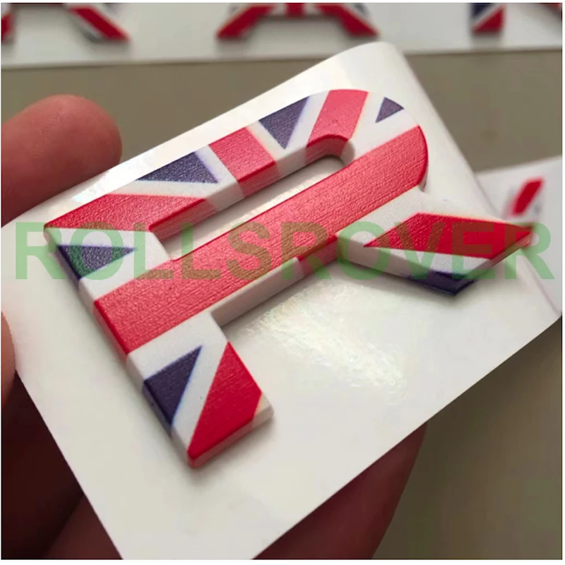 

ROLLSROVER Union Flag Hood Trunk Letter Logo Badge Sticker For Range Rover Sport Evoque DISCOVERY ABS Styling Trunk Logo Emblem
