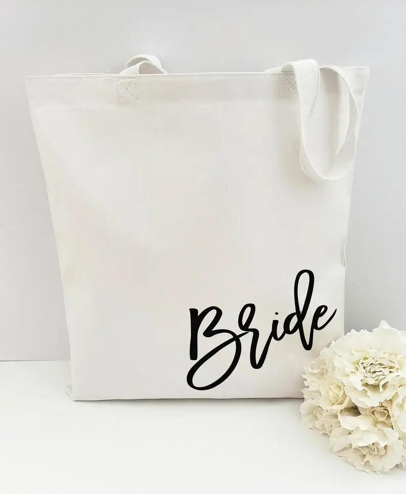 Сумка-тоут для невесты свадебная сумка подружки душа Свадебный тоут подарок