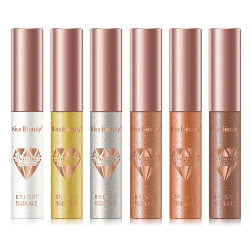 Оптом женские жидкие тени для век опционально блестящие ручка профессиональный