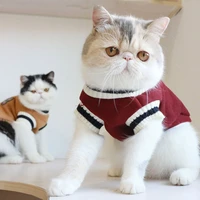 cute cat and dog sweater pullover winter small dog clothes cat vest puppy jacket pet cat costume