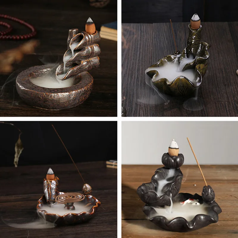 Ароматическая горелка для дома керамический держатель благовоний с обратным