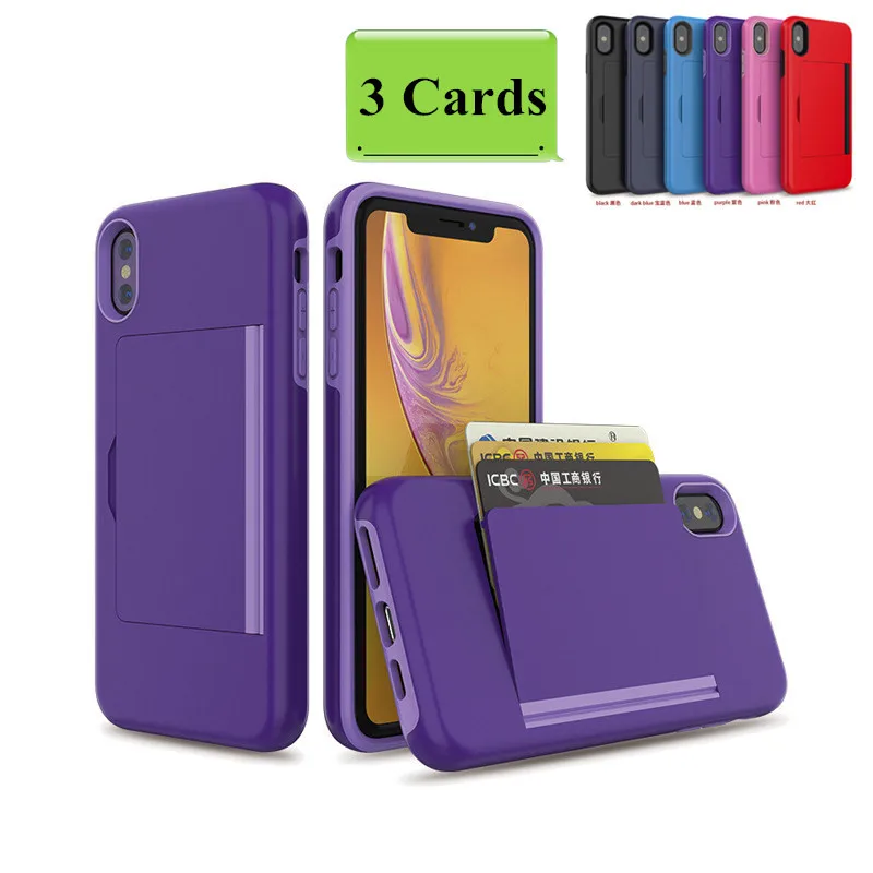 

Business Candy Color Case For iPhone X XS 7 8 Plus XS MAX 6 Case Flip Armor Card Slots Cover for iPhone XR 7 7+ 6 6S X 10 Fundas