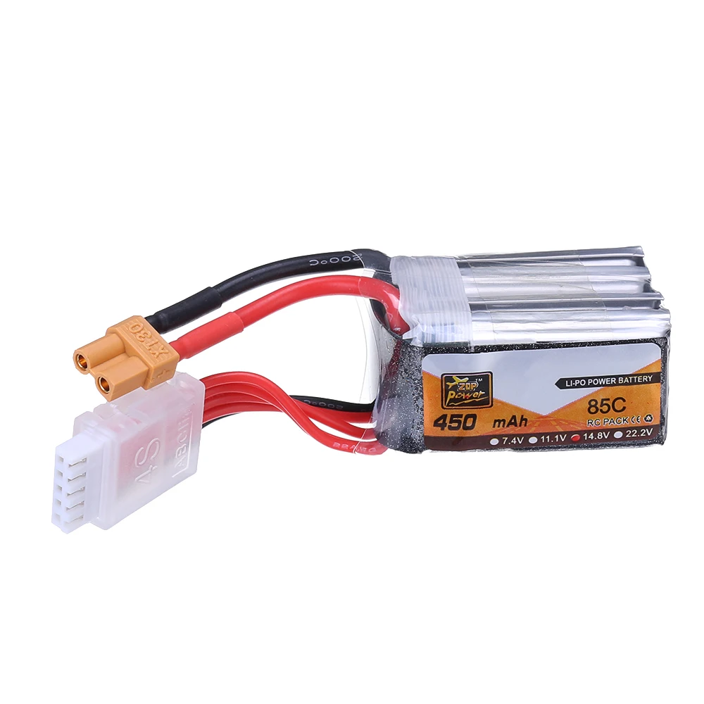 ZOP мощность 14 8 в 450 мАч 85C 4S Lipo батарея XT30 разъем для iFlight Cine Whoop BetaFPV RC FPV гоночный