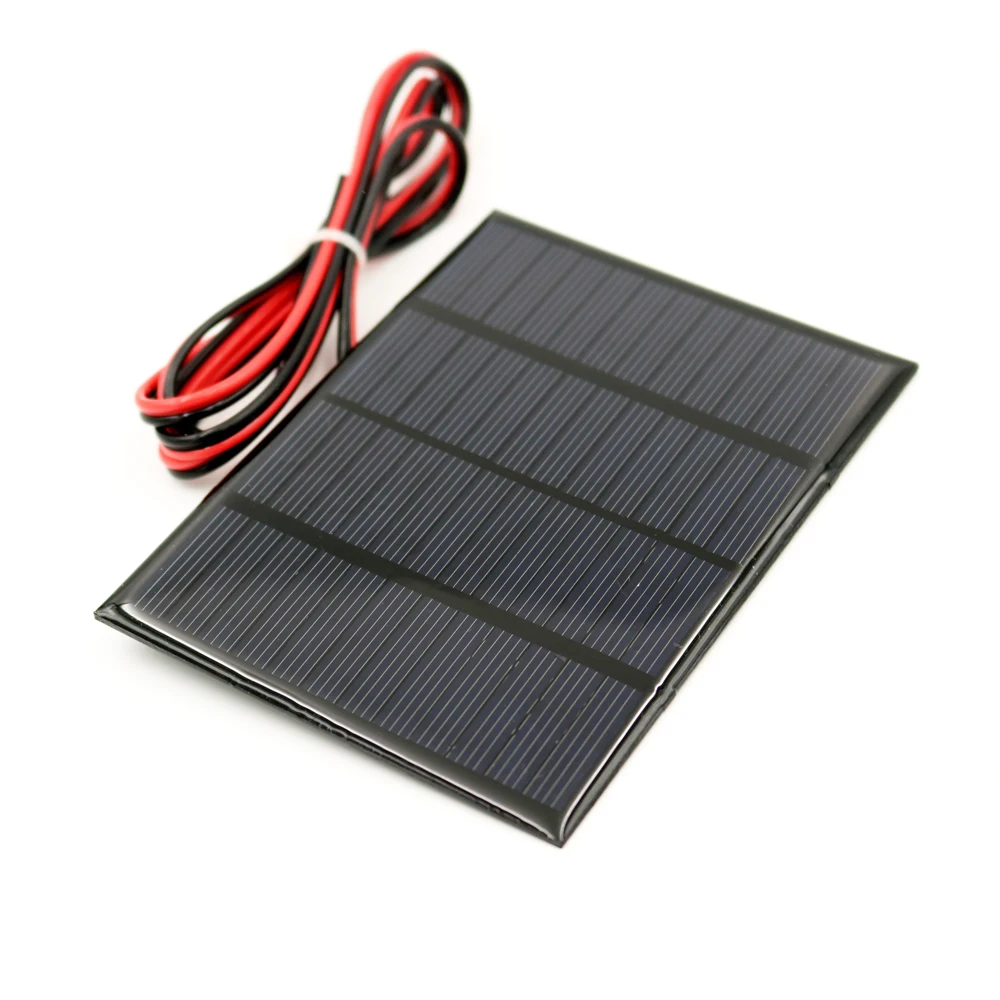 12V 1.5W With Wire Поликристаллический кремний DIY Батарея кремния 12V 1,5 W Панели солнечные Стандартный эпоксидной Мощность зарядный Модуль 115x85 мм Мини Солнечная батарея - Цвет: 12V 1.5W With Wire