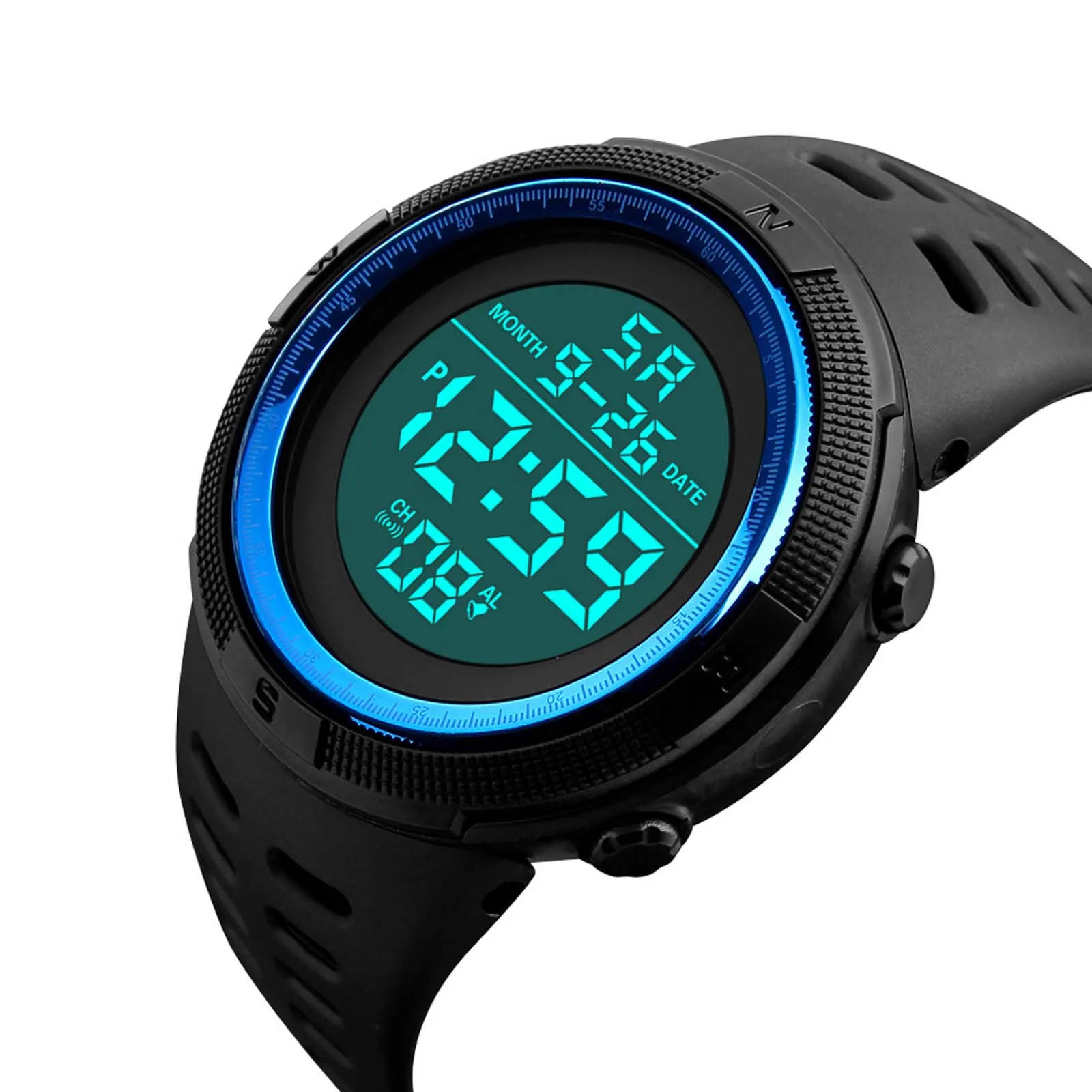 

HONHX Luxury Mens Digital LED Watch Date Sport Electric swimming waterproof outdoor luminous electronic watches e4