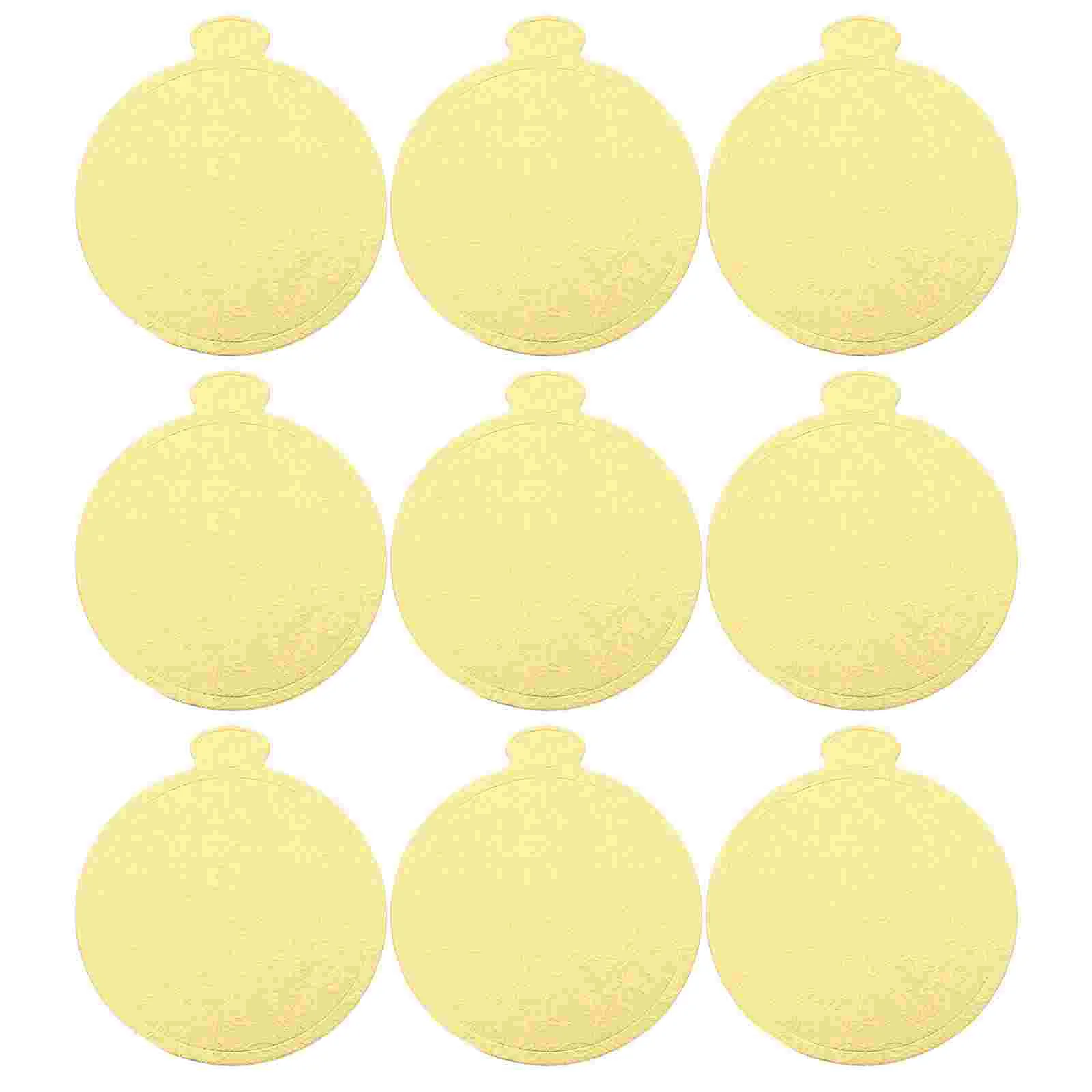 

100Pcs Round Shaped Cake Pads Creative Cake Boards Baking Tools (Golden)