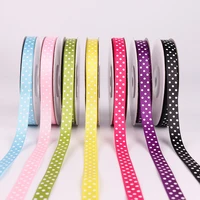 grosgrain satin ribbons for craft dots printed bow ribbon home decoration diy crafts supplies gift packing wrapping 10mm 25yards