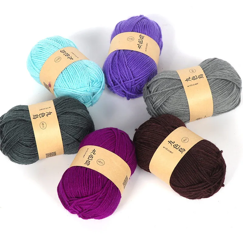 Акриловые линии вязания крючком Diy средней толщины подушка кукла крюк обувь