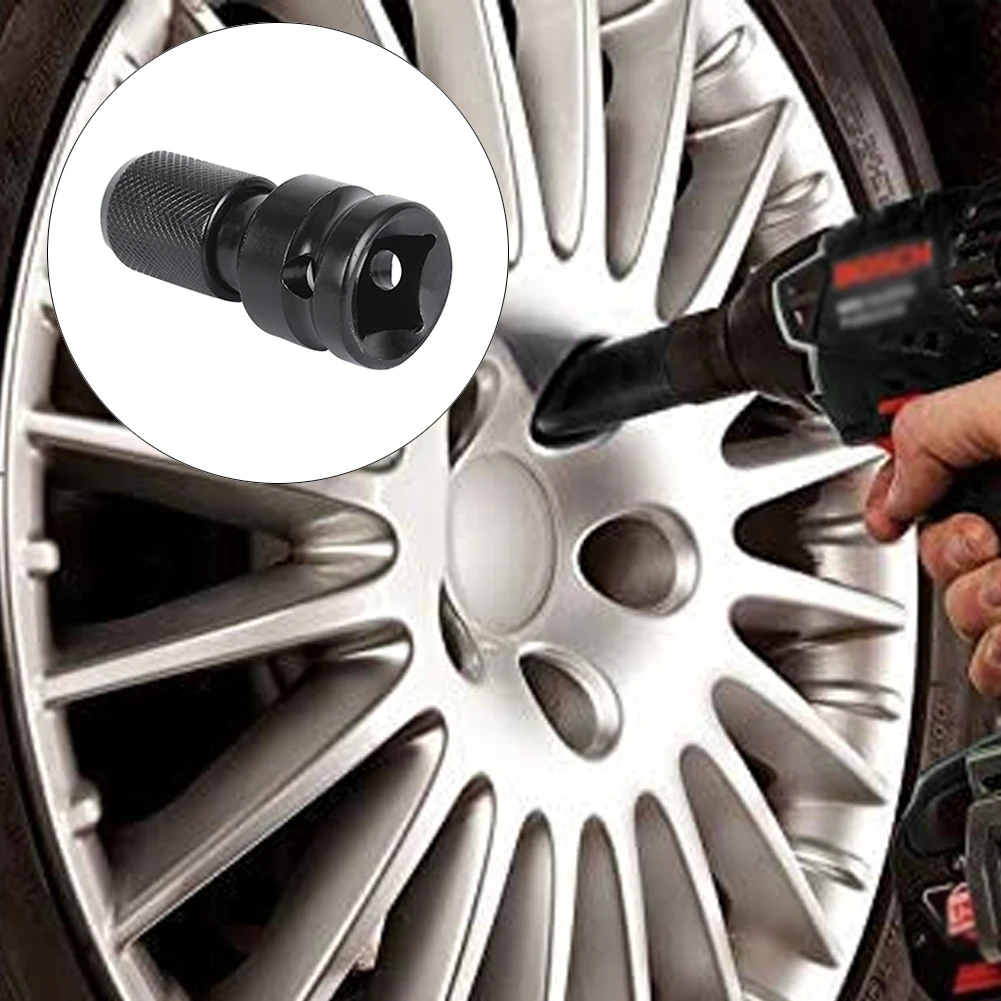 

Hex Shank Socket Adapter Quick Release Chuck Converter Black 1/2 Square Drive to 1/4 for Ratchet Wrench Screwdriver Bit Holders