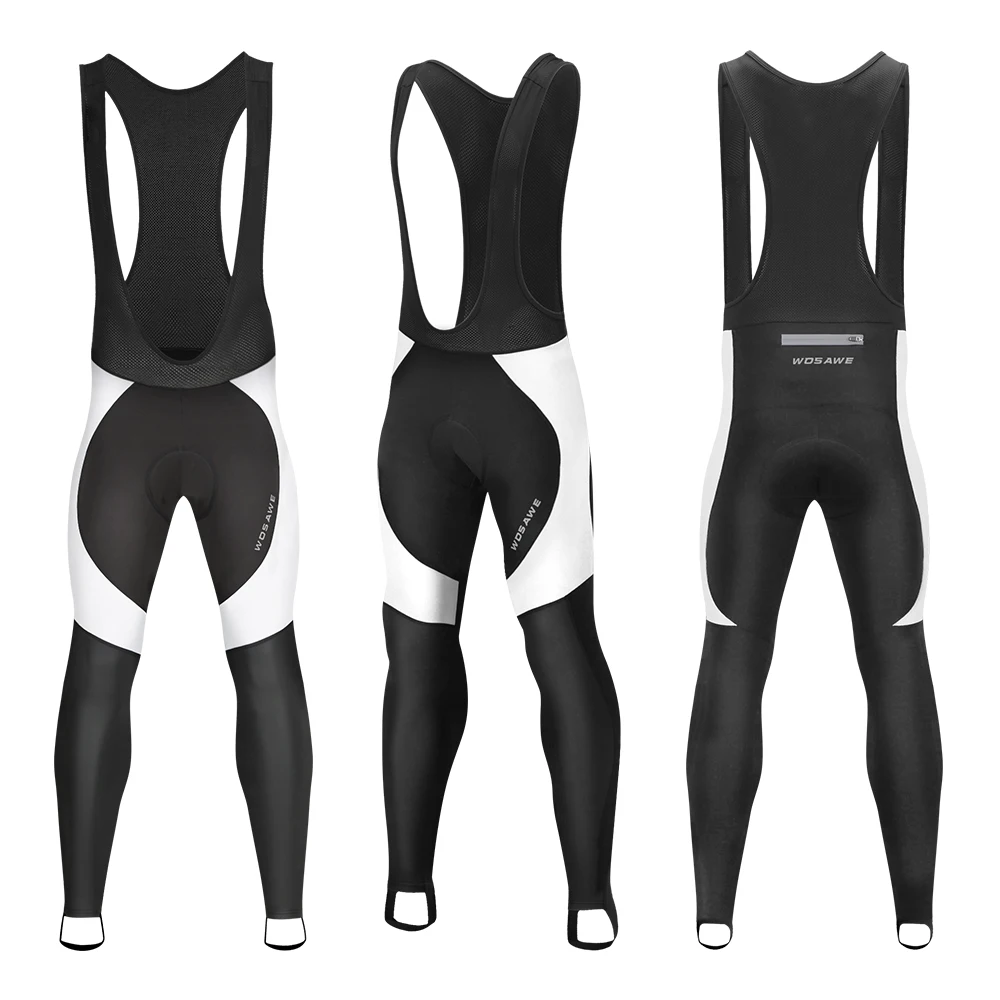 WOSAWE зимние велосипедные длинные брюки мужские 3D мягкие теплые колготки MTB