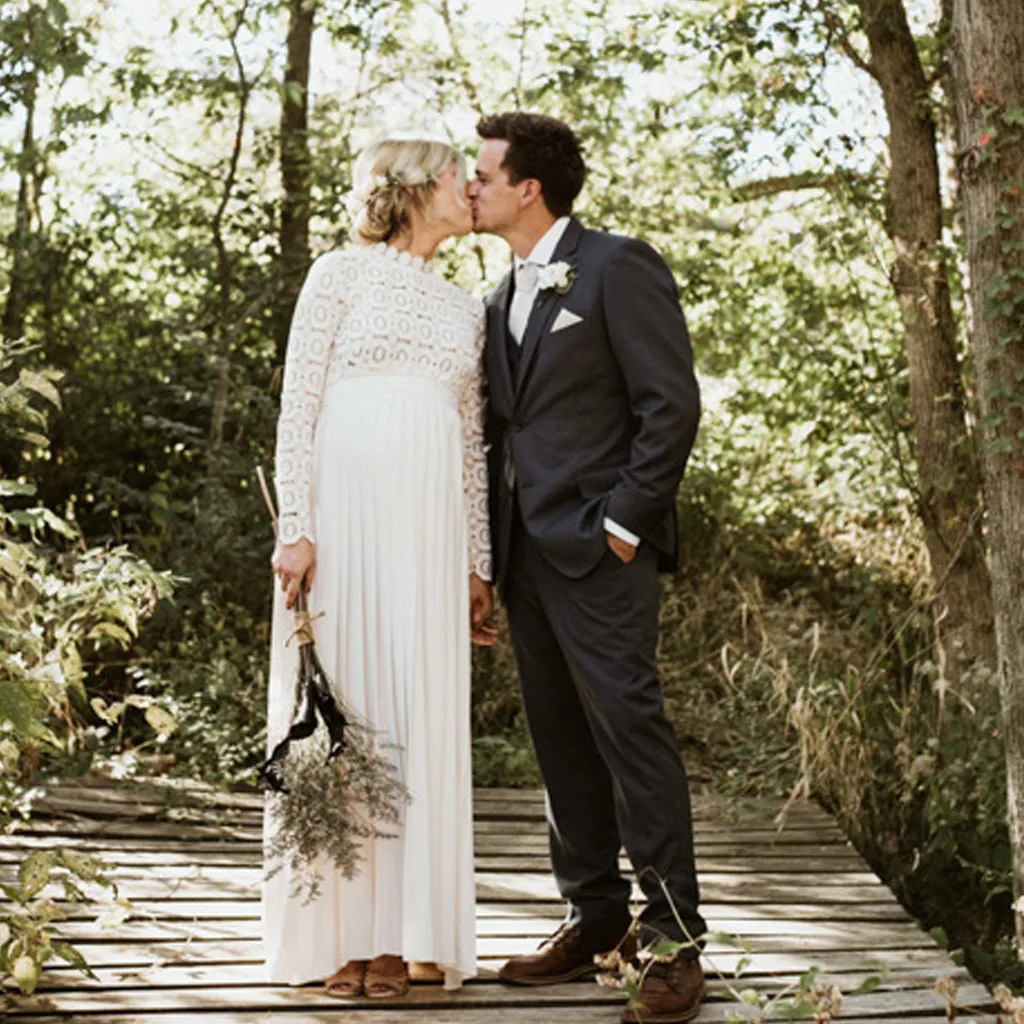 

Реквизит для фотосъемки при беременности платье с высоким воротником с длинным рукавом однотонное кружевное платье свадебная фотография д...