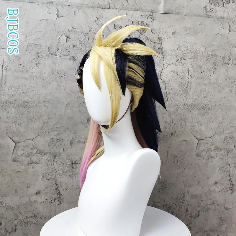 

K/DA All Out Akali Cosplay Wig League of Legends LOL Agony's Embrace Dark Bule Cosplay Wig