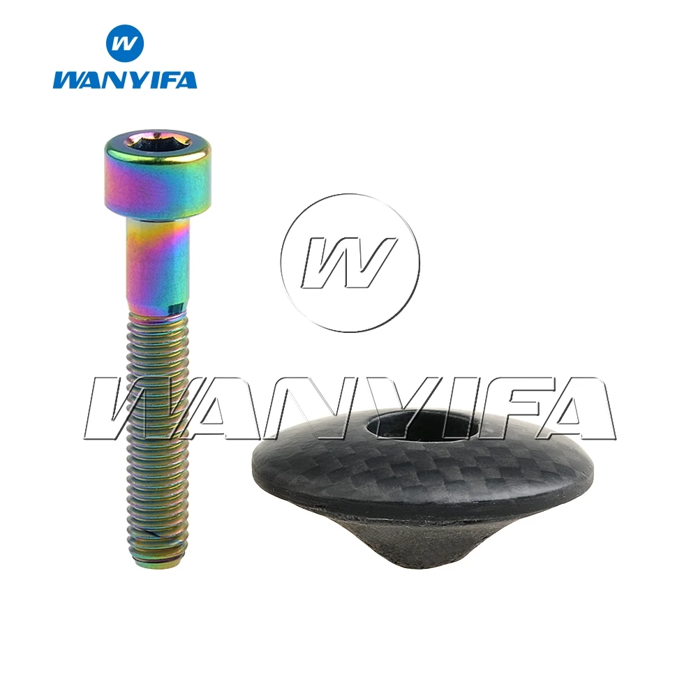 Титановый болт anyifa M6x35mm + 1 1/8 дюйма 3K углеродное волокно глянцевый/матовый