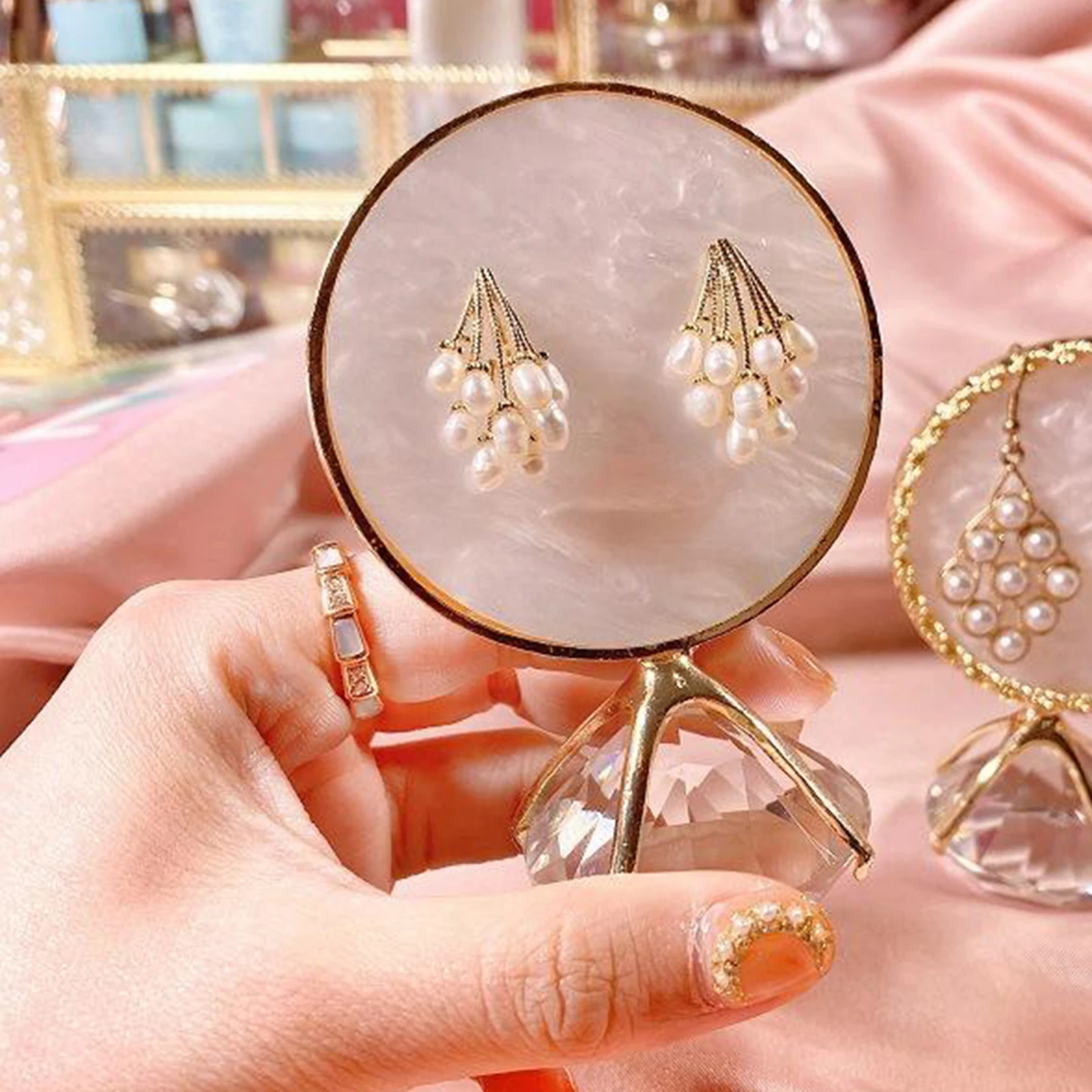 

Diamond Nail Tips Display Stand Nail Gel Colors Plate Display Tool Fashional