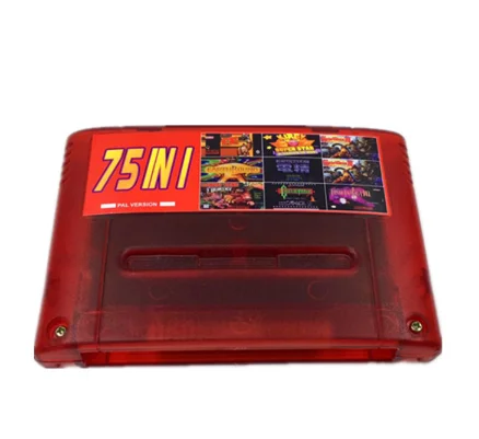 Chip Super 75 en 1 versión europea, guardar con juego, Torre del Reloj, juego Final Fantasy VI Dragon Quest I & II, secreto de Mana Terranigma