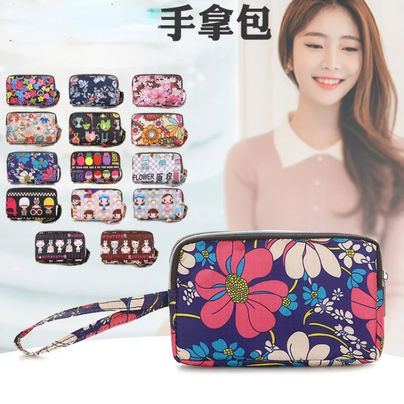 

Fashion New Handbag Women's Zero Wallet Mobile Phone Long Wallet Women's Two-layer Zipper Handbag Cloth Bag Money Purse