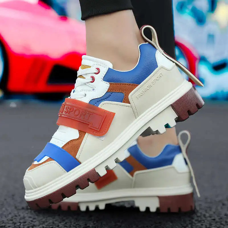 

Мужские сетчатые кроссовки с принтом, мужская спортивная обувь для спортзала, мужские кроссовки для бега, спортивная обувь на толстой подош...