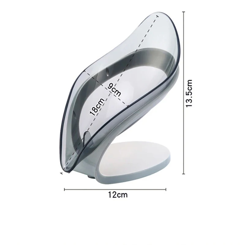 

Plastic Bathroom Leaf Shape Soap Box Bathroom Soap Holder Dish Storage Plate Tray Toilet Shower Non-slip Drain Soap Holder Case