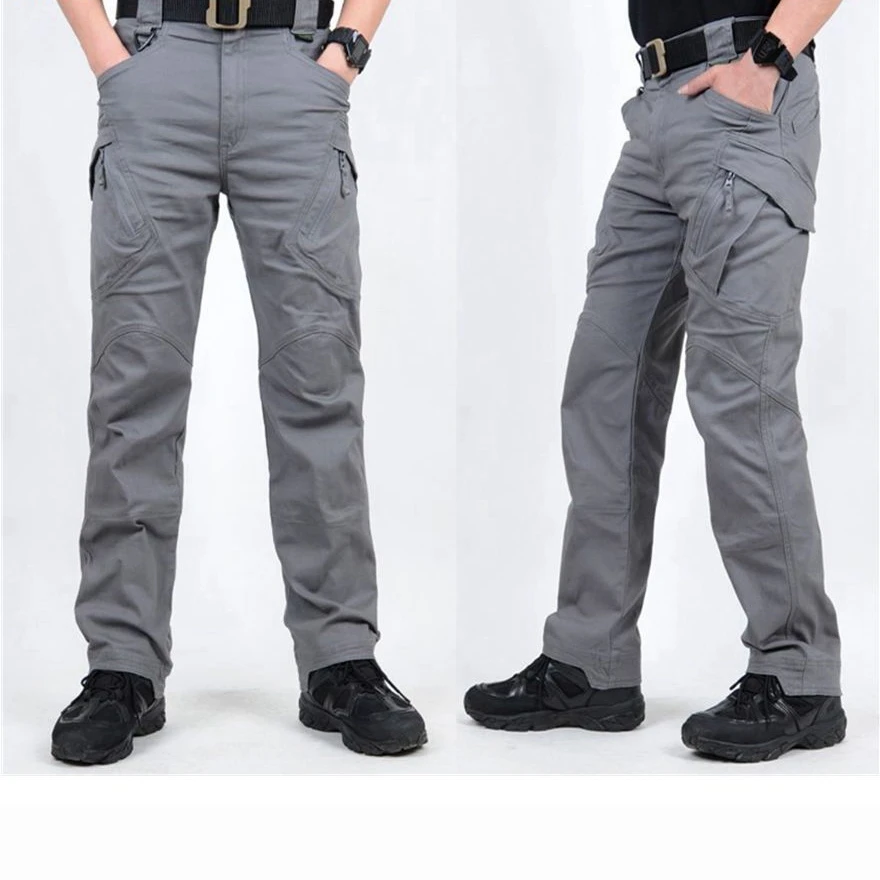 Men Military Tactical Pants Fitness Hiking Trainning Combat Clothing SWAT Army Pants Mens Cargo Outdoors Casual Cotton Trousers
