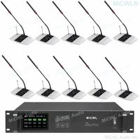 micwl rechargeable digital wireless desktop gooseneck microphone conference meeting room system a10m a106